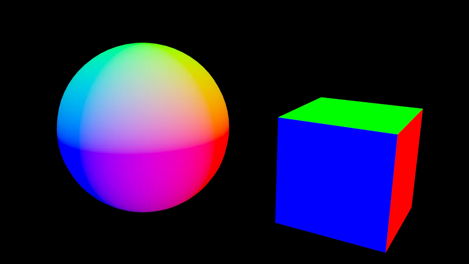 The normal buffer: surface direction written straight into RGB